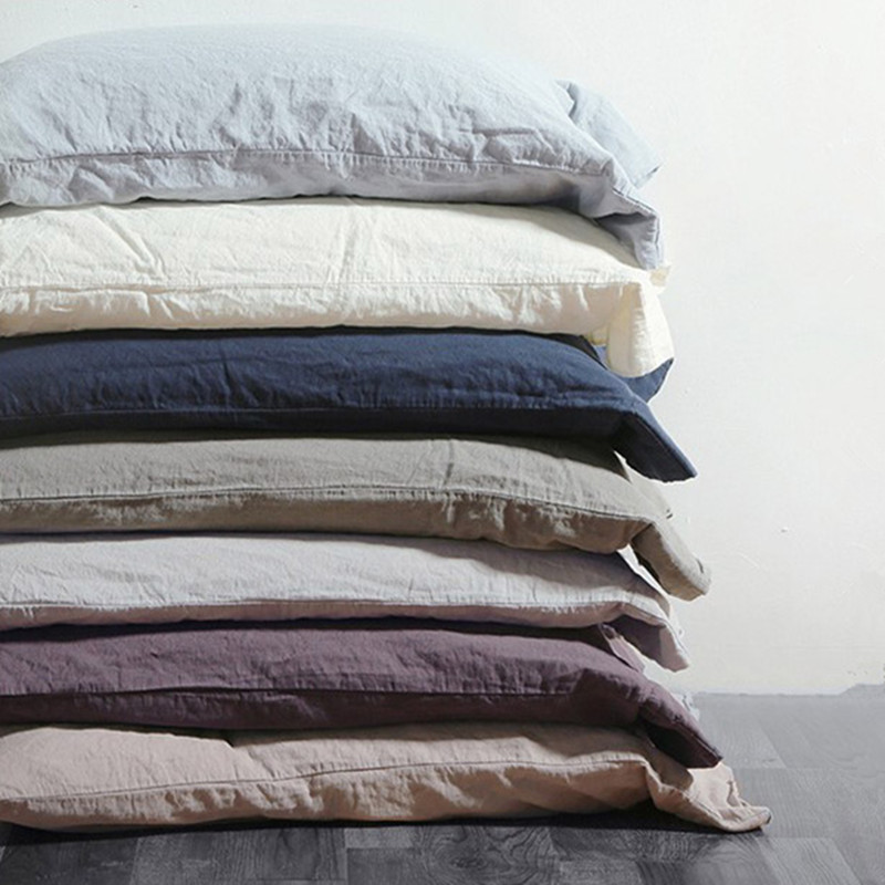 100 Pure Linen Stone Washed Pillow Case Shijiazhuang 100 French Linen Fabric For Bedding Set Home Textile Material Breadth 54 118 Color White Ivory Beige Tan Burdy Etc